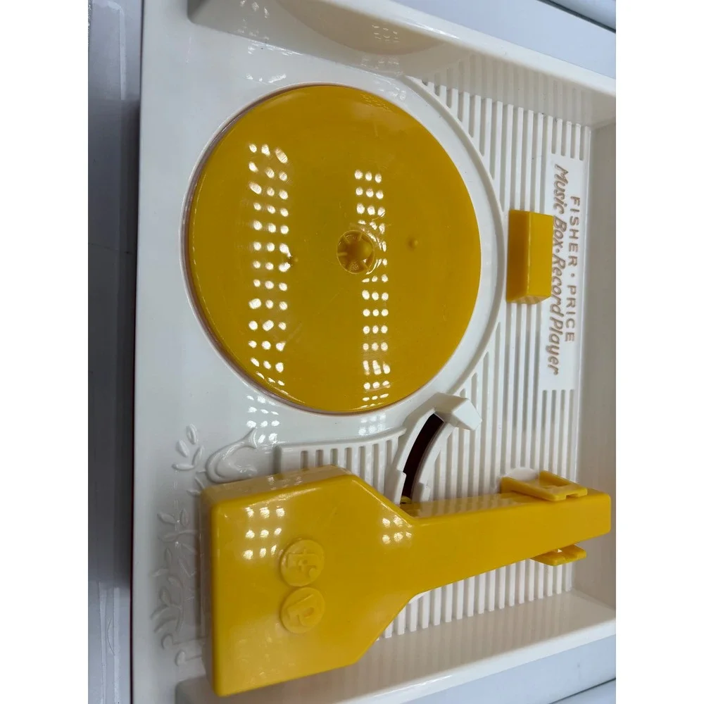 Fisher Price Classics Retro Music Box Record Player Re-issue Toy w/ 5 disc w